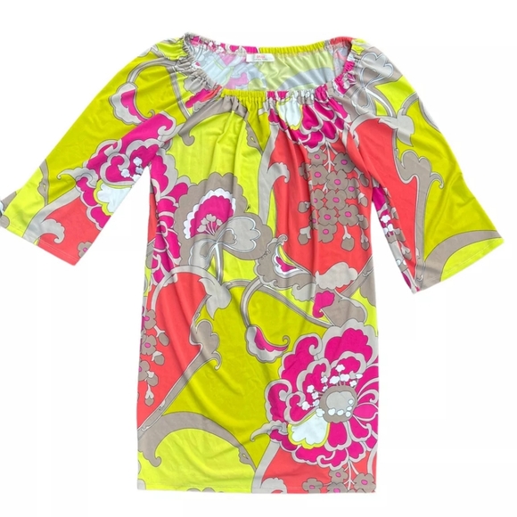 LAST CALL🍂 Trina Turk Mod psychedelic Pucci print colorful dress stretchy - Picture 3 of 14